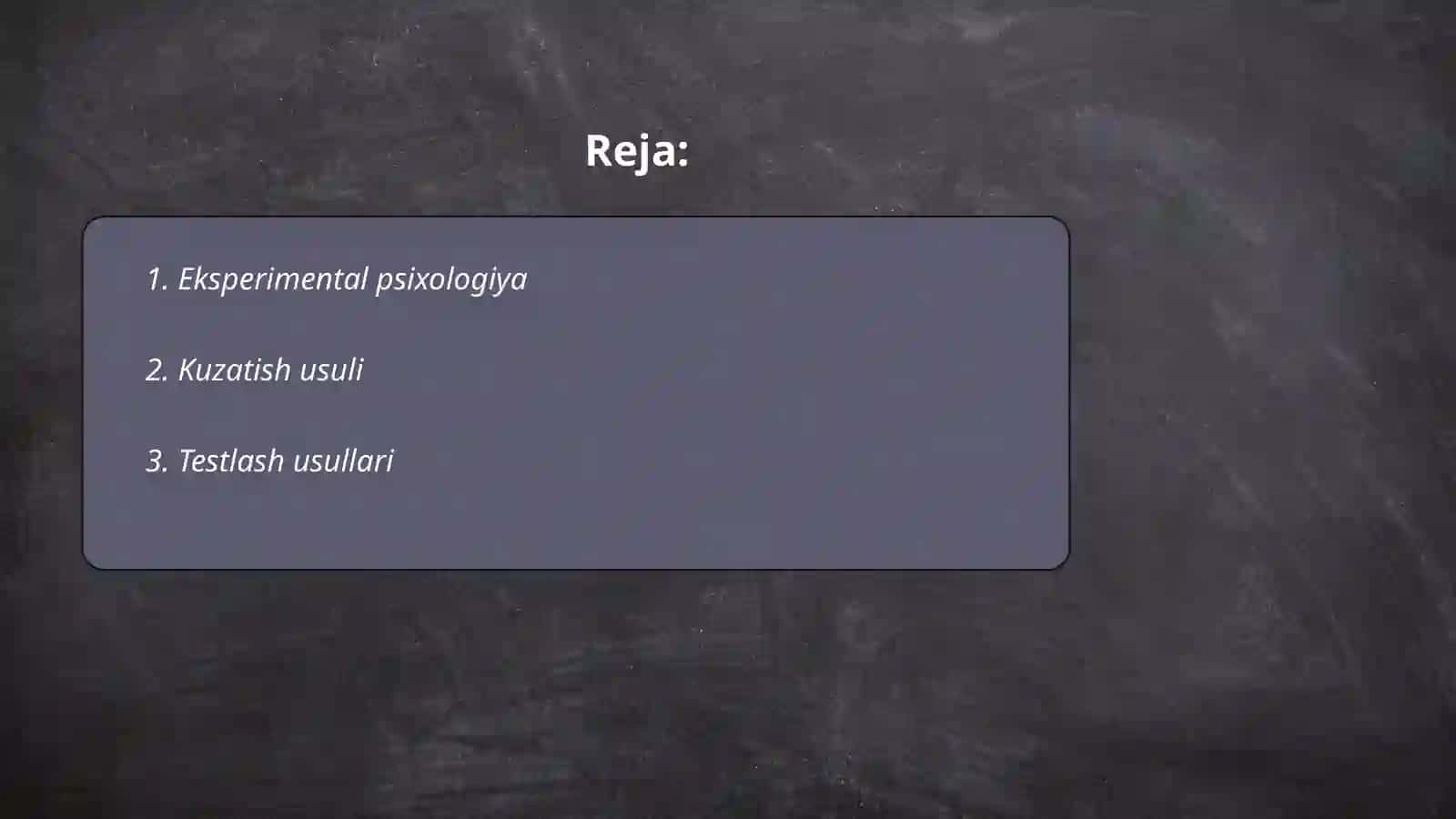 Psixologiyaning tadqiqot metodlari va tarmoqlari 2
