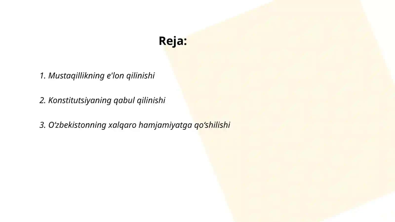 Mustaqillikning e'lon qilinishi 2