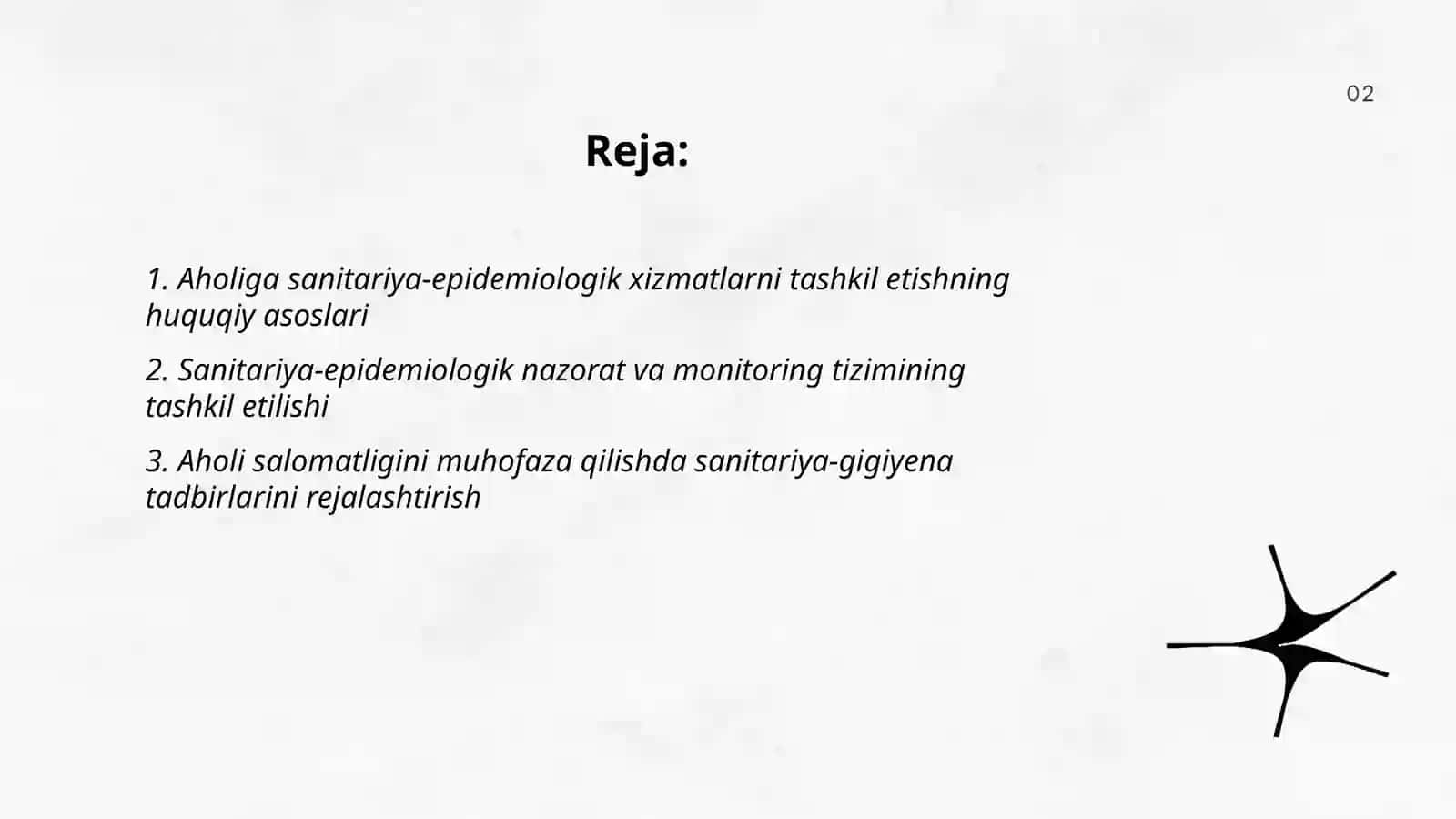 Aholiga sanitariya-epidemiologiya xizmatlarini tashkil etish 2
