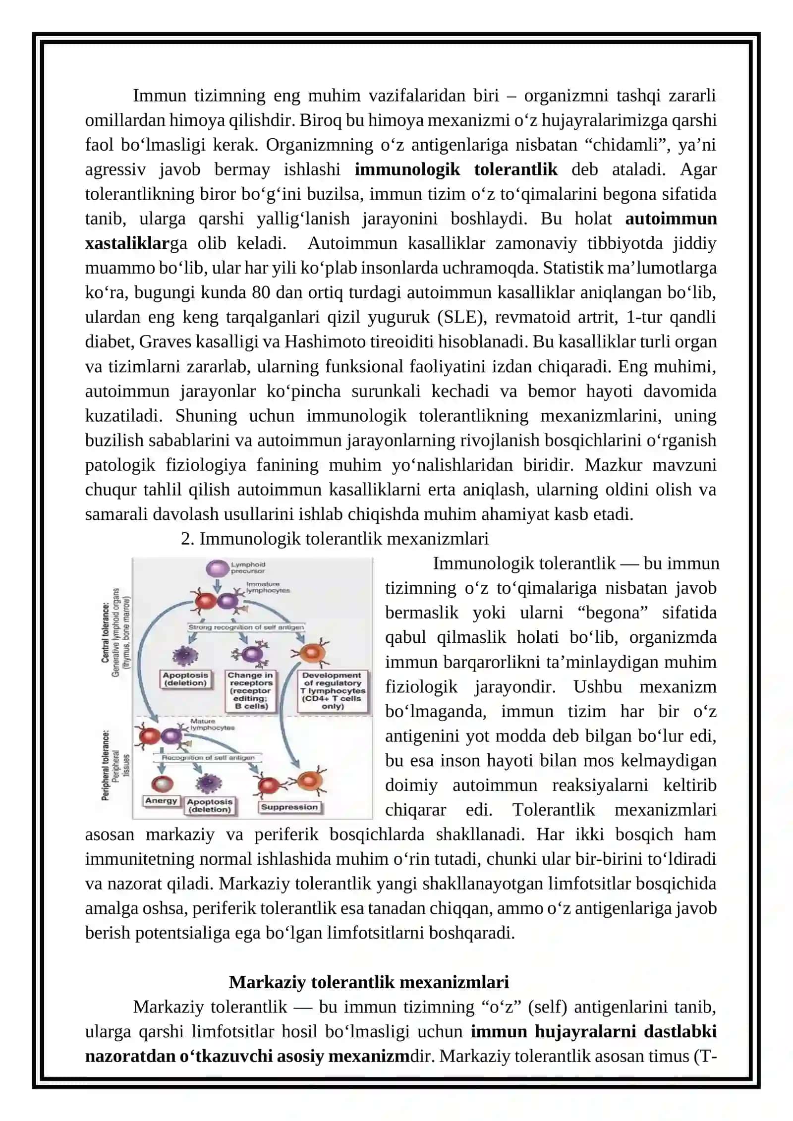 immunologik tolerantlik 2