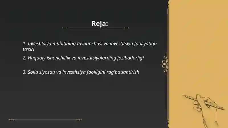 Investitsiya muhitining tushunchasi va investitsiya faoliyatiga ta'siri 2