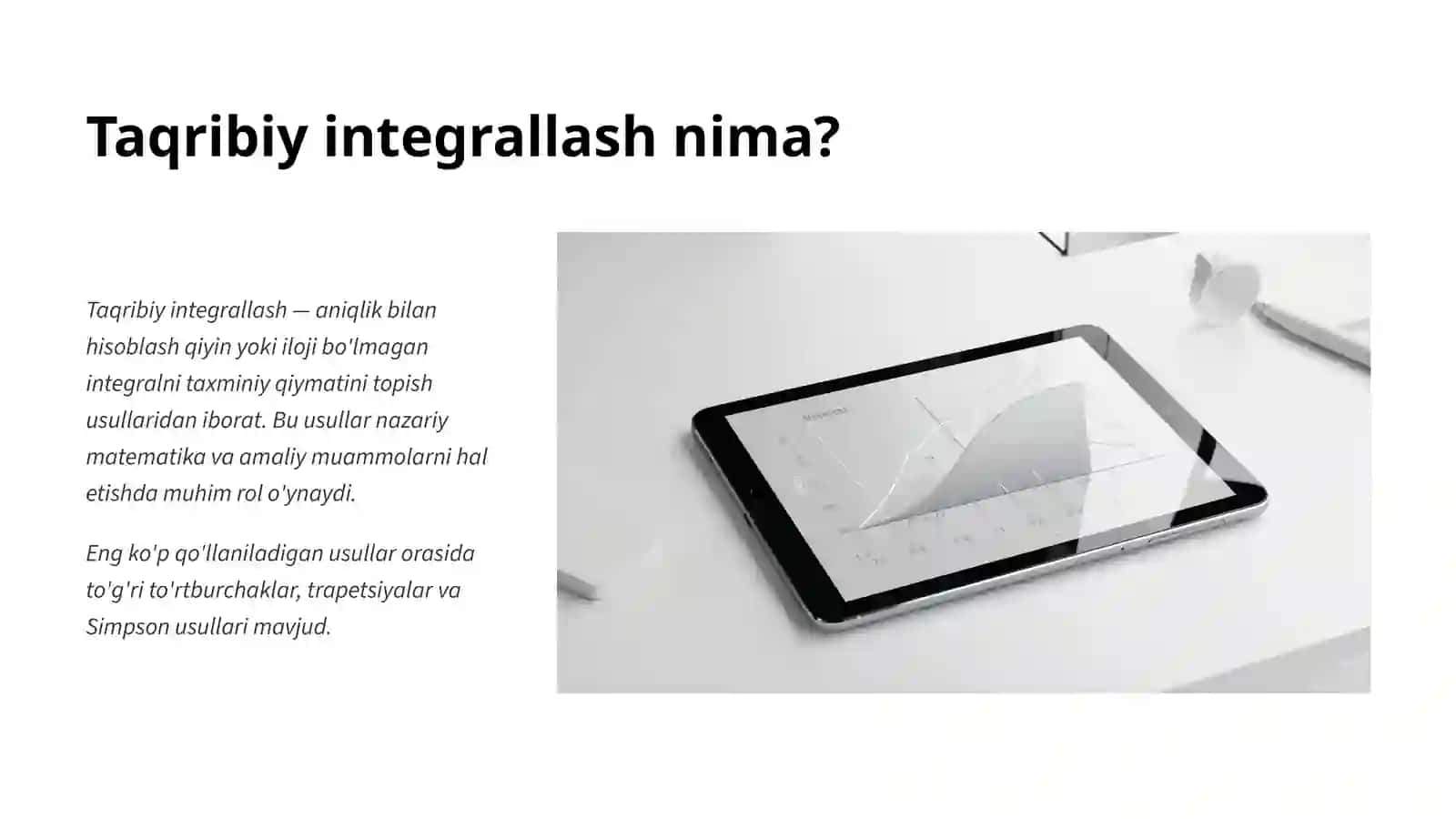 Taqribiy integrallash 2