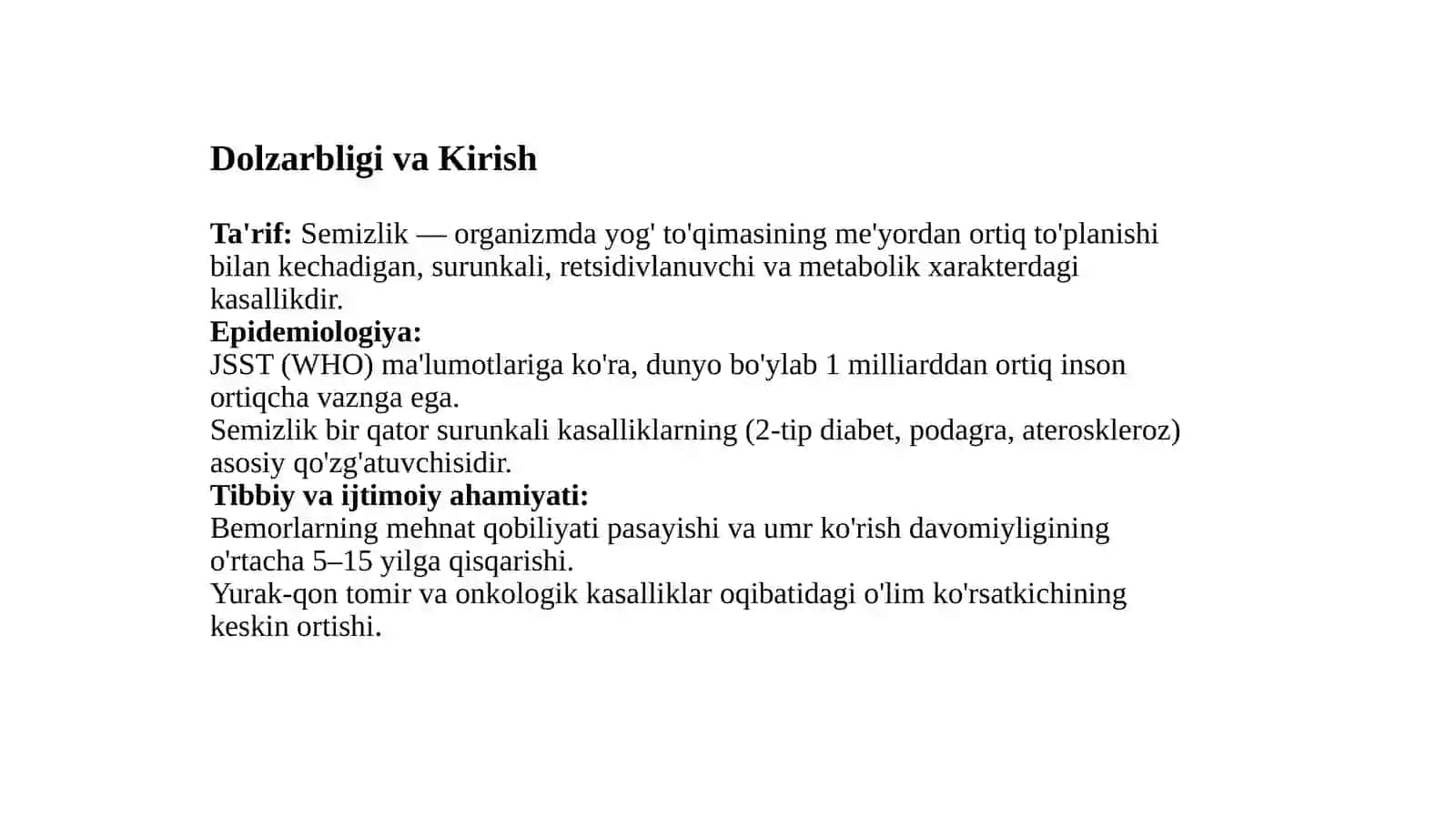 Semizlik tasnifi 2