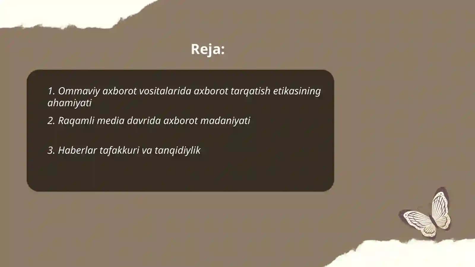 Media maydonda axborot tarqatish madaniyati 2