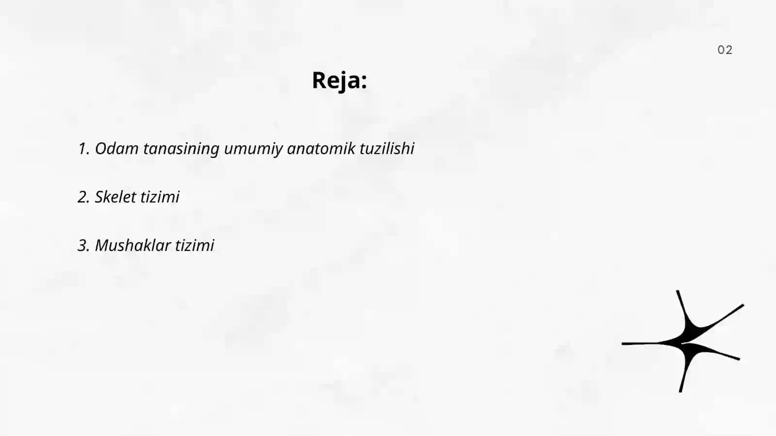 Odamlar tanasining anatomiyasi 2