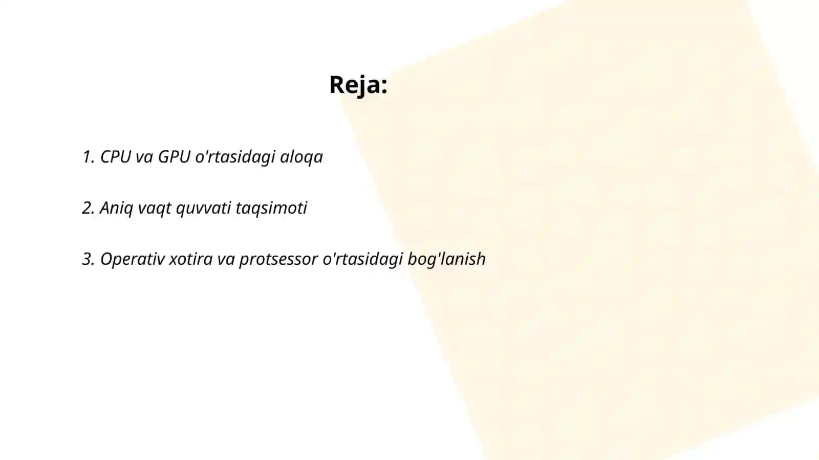 CPU va GPU o'rtasidagi aloqa 2