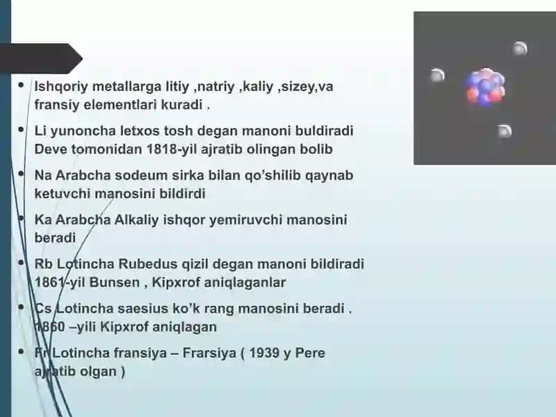 Ishqoriymetallar 2