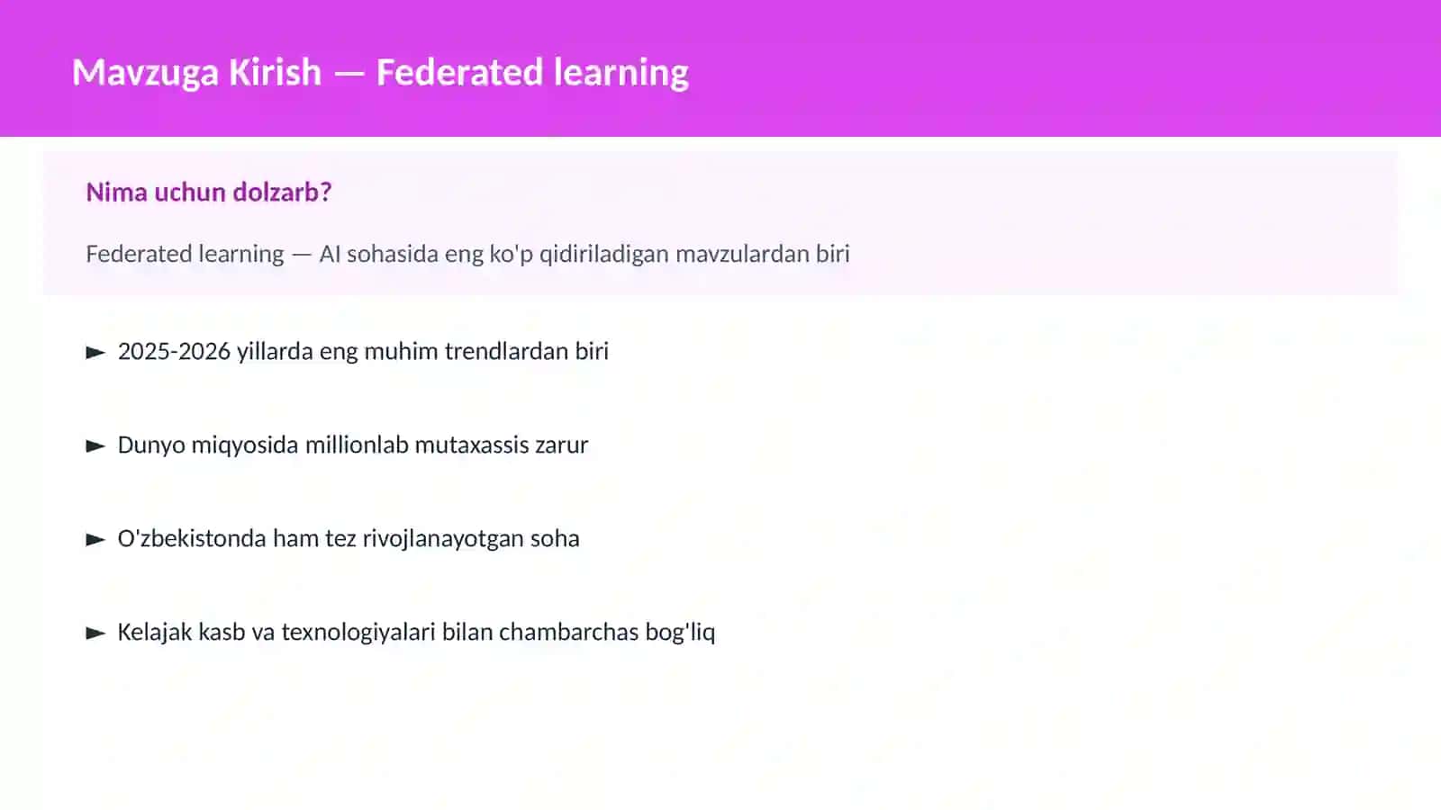 Federated learning 2