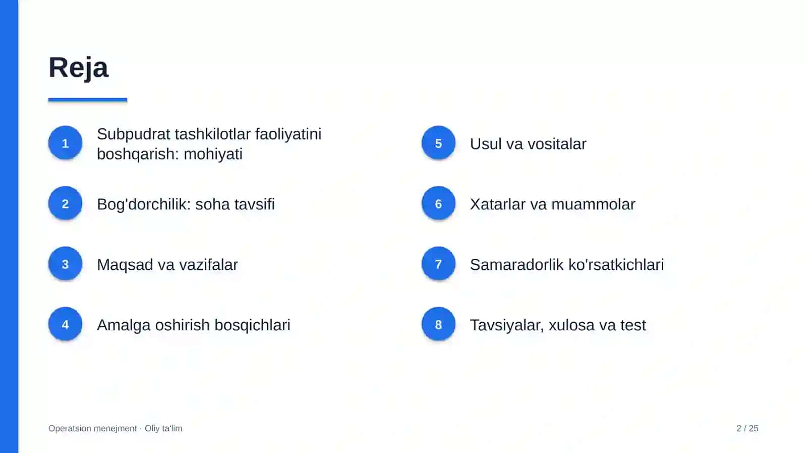 Bog'dorchilikda subpudrat tashkilotlar faoliyatini boshqarish 2