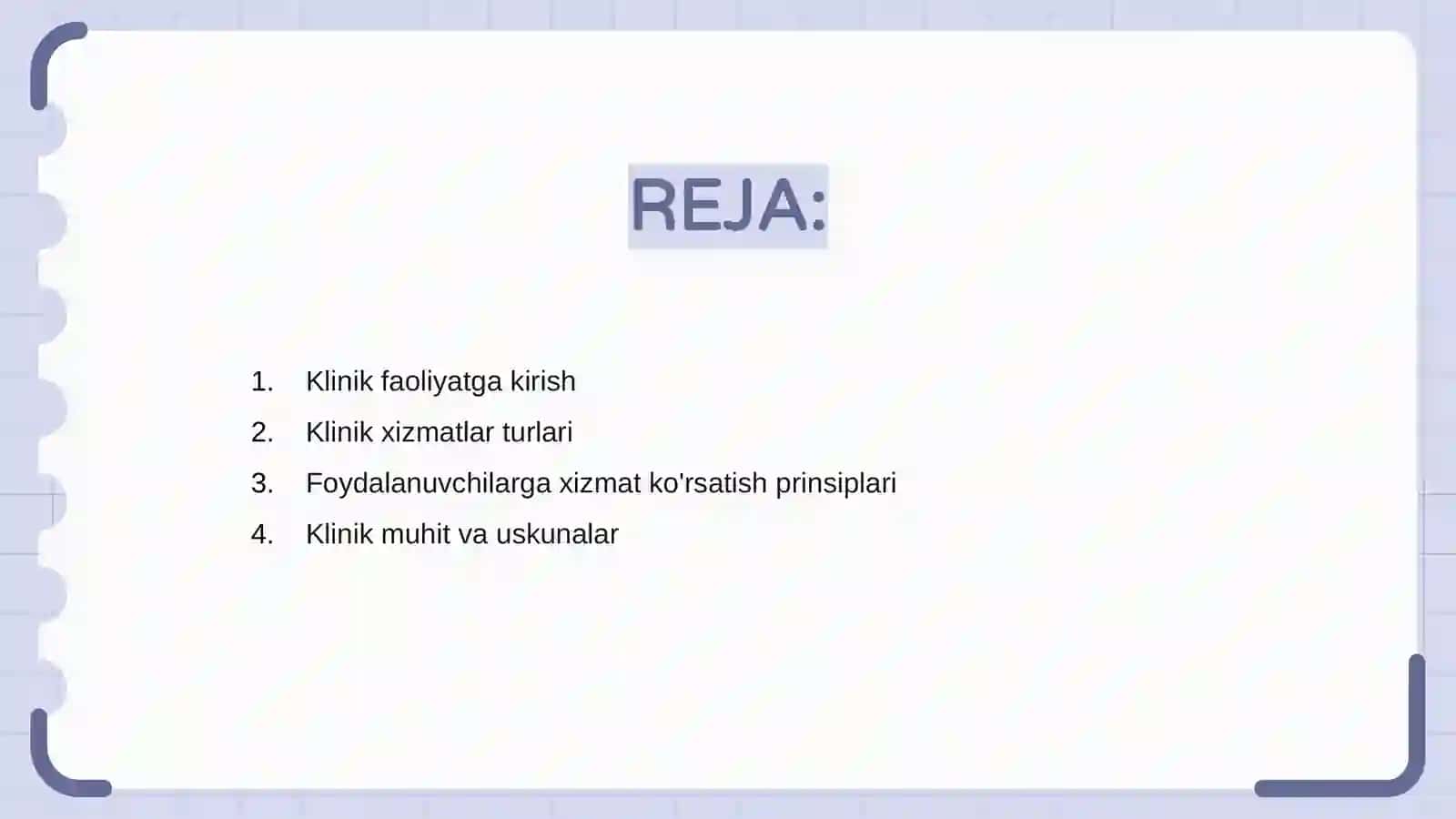 Klinik faoliyat bilan tanishish 2