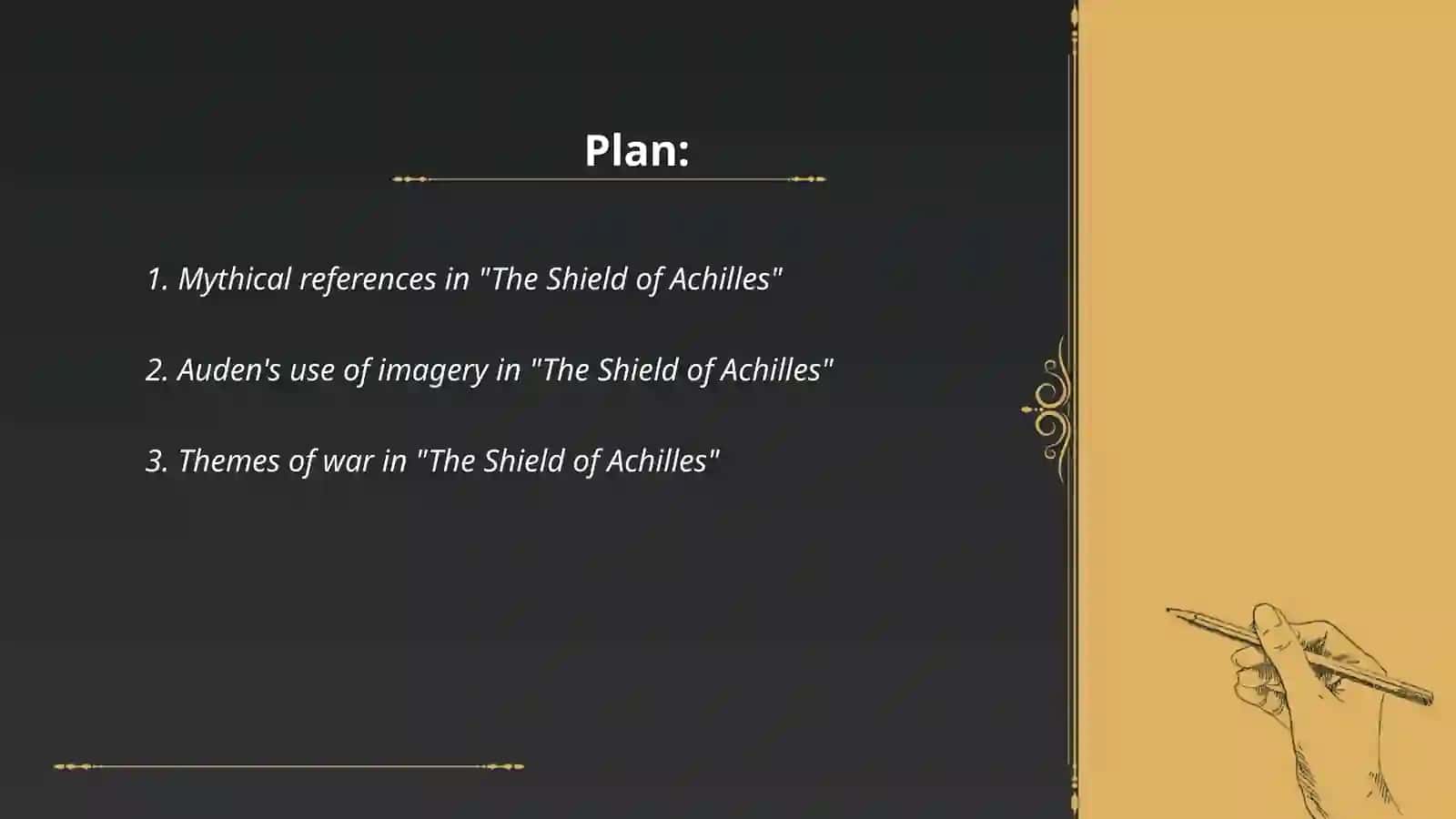W.H. Auden's "The Shield of Achilles" 2