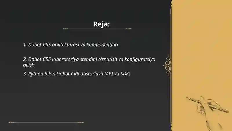 Dobot CR5 labaratoriya stendida 2