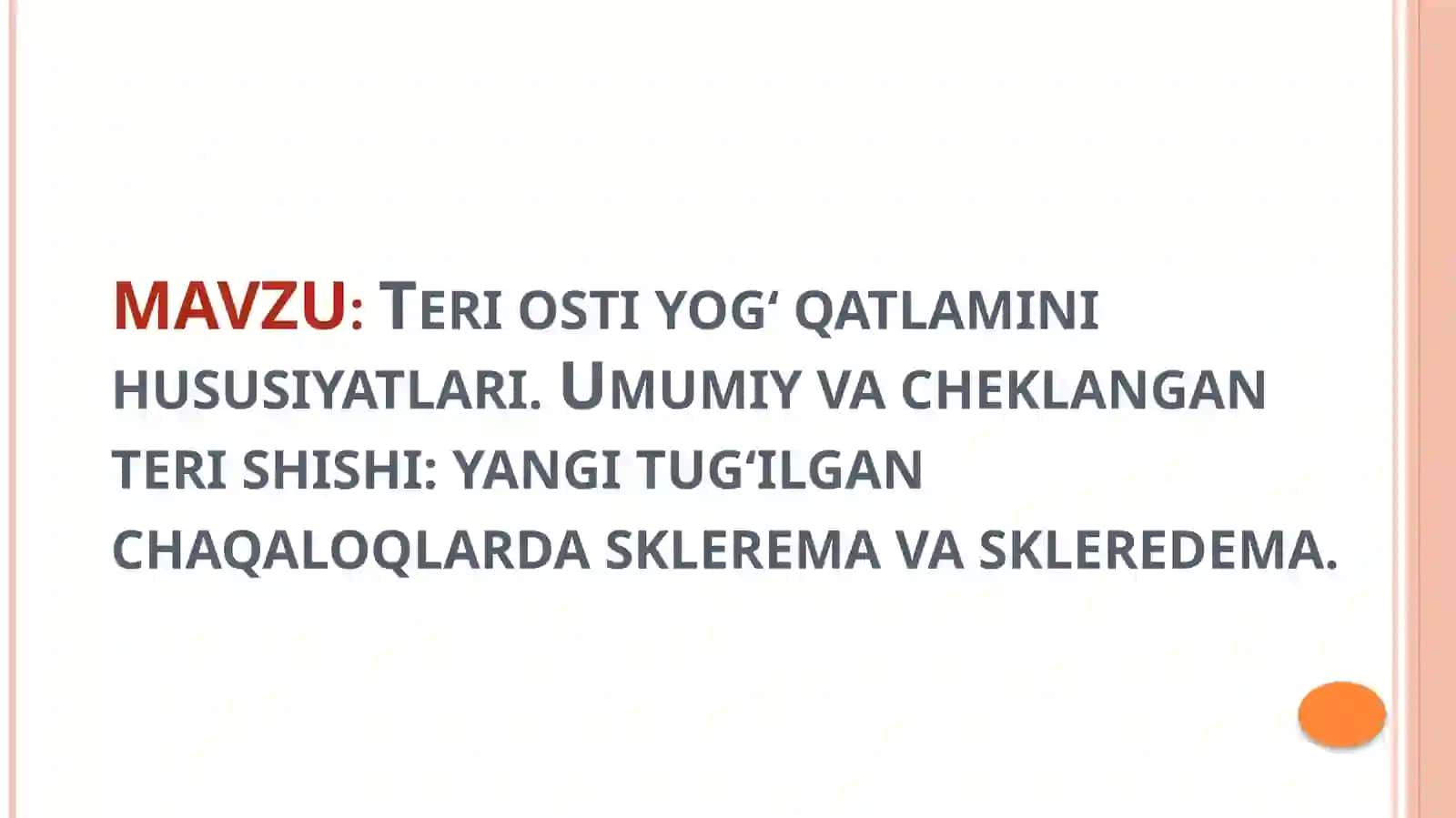 Teriostiyog‘ qatlamini hususiyatlari 2