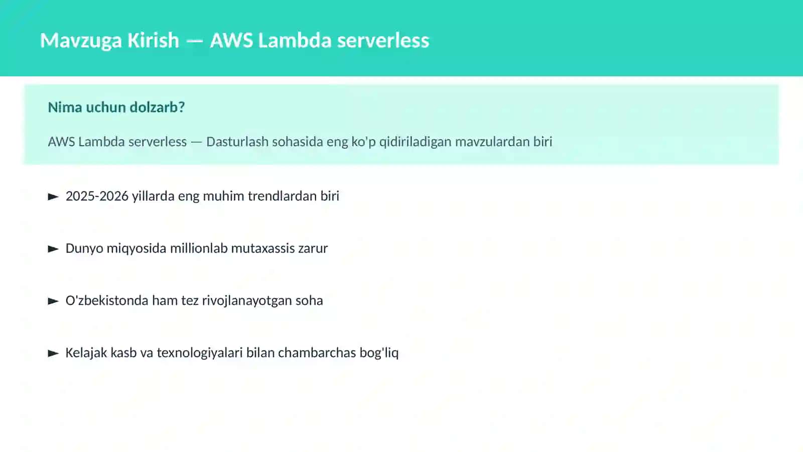 AWS Lambda serverless 2