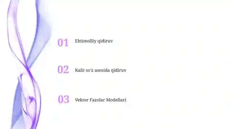 Vektor Fazolar Modellari 2