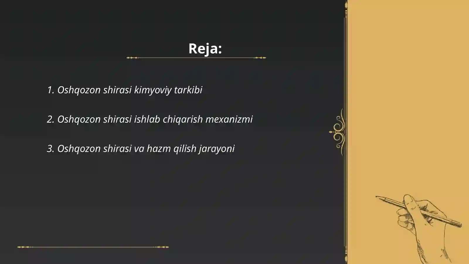 Oshqozon shirasi interpretsiyasi 2
