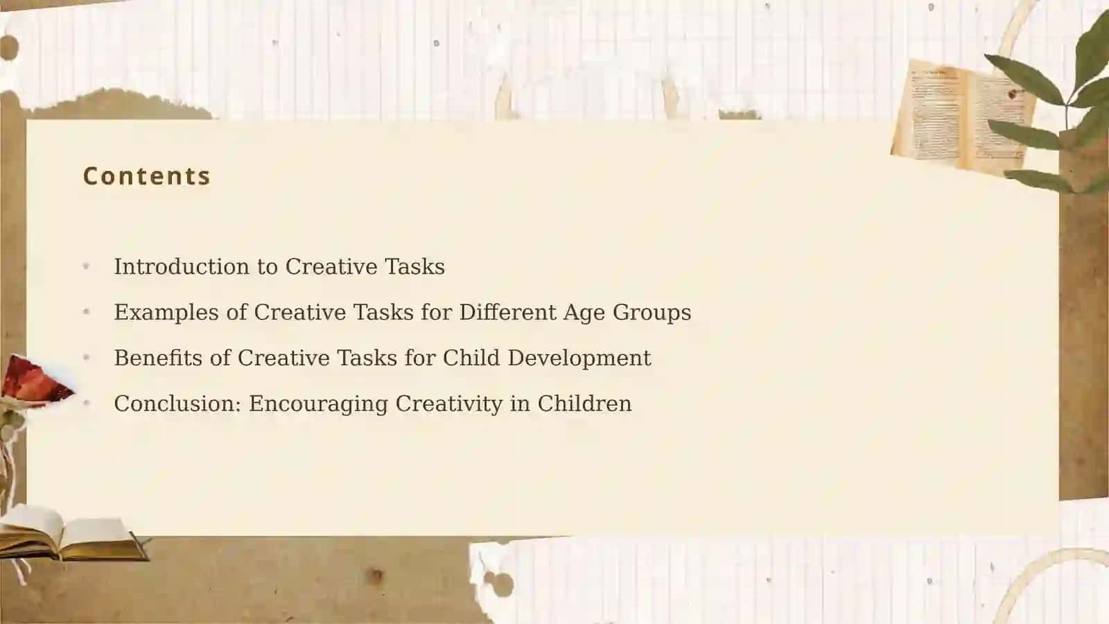 Creative tasks for children 2