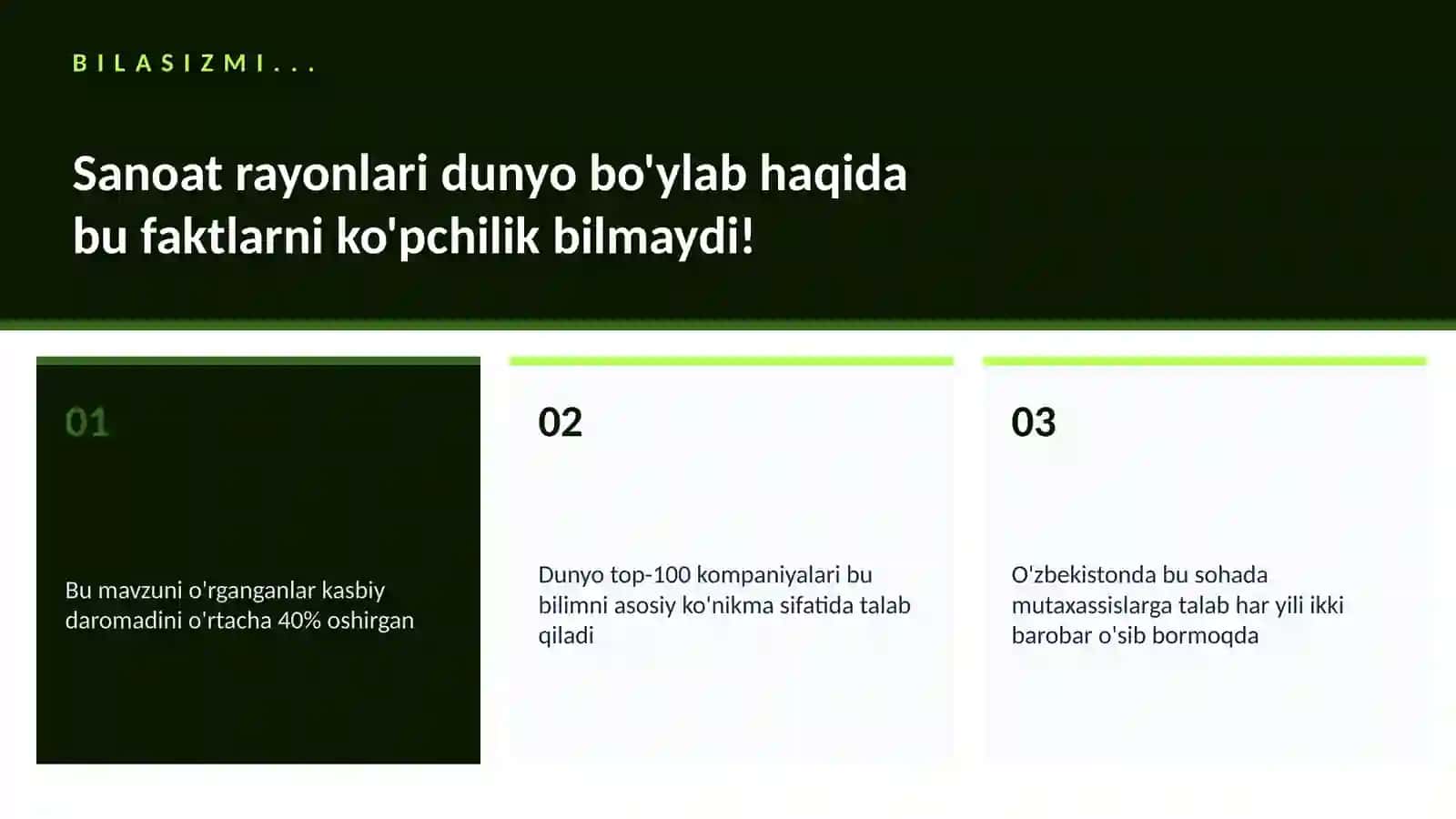 Sanoat rayonlari dunyo bo'ylab 2