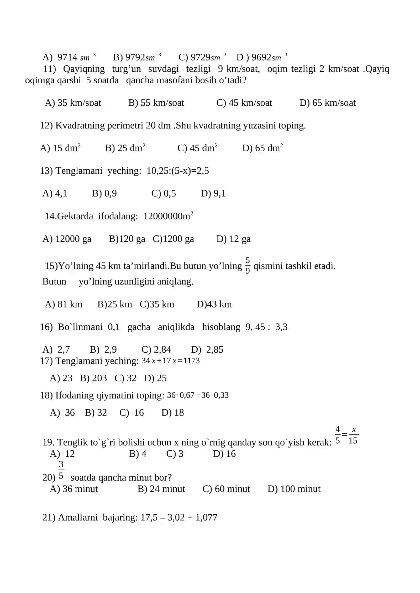 5 – sinf 2