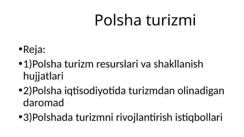 Polsha turizmi 2
