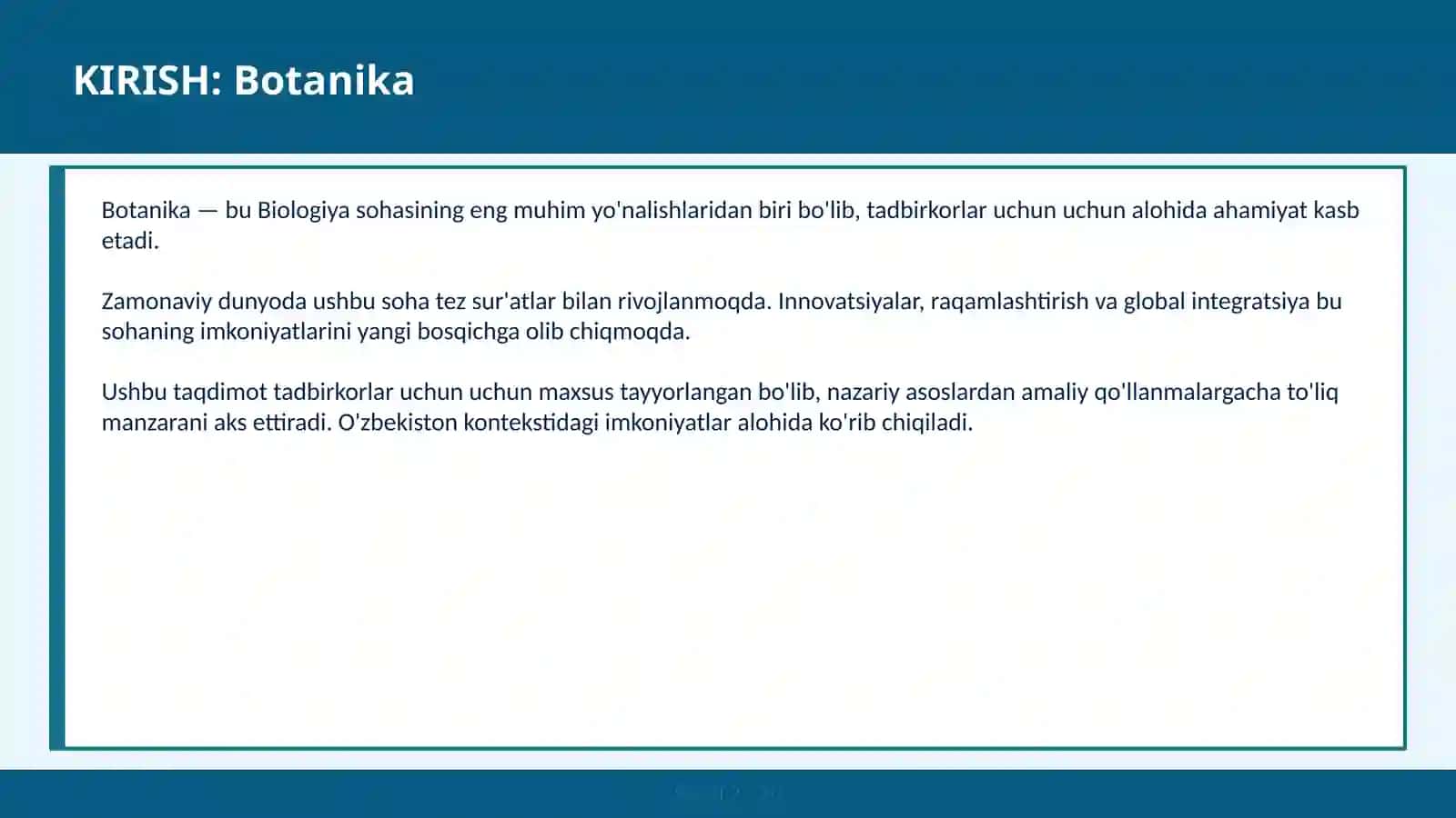 Botanika 2