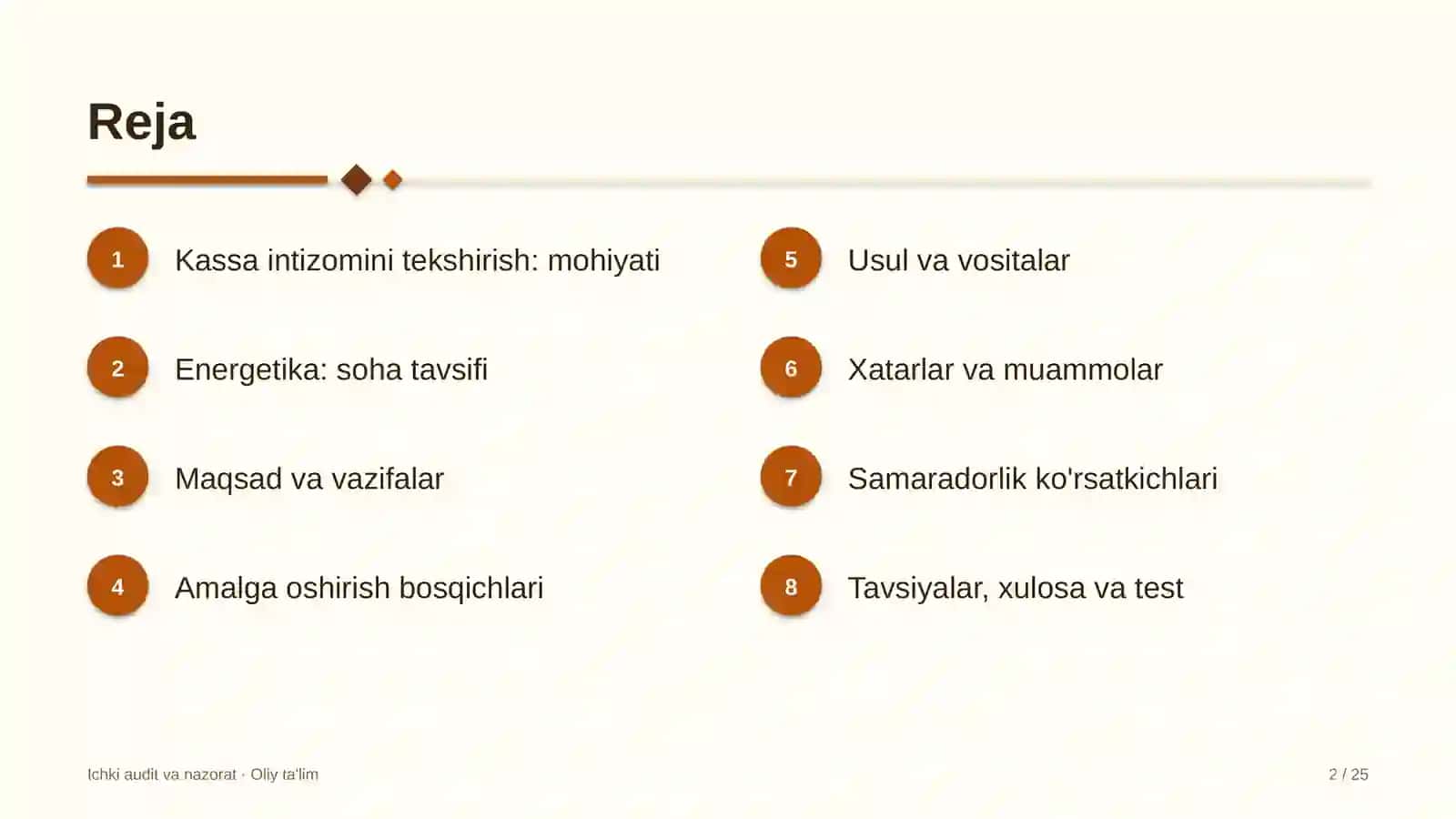 energetikada kassa intizomini tekshirish 5846 2