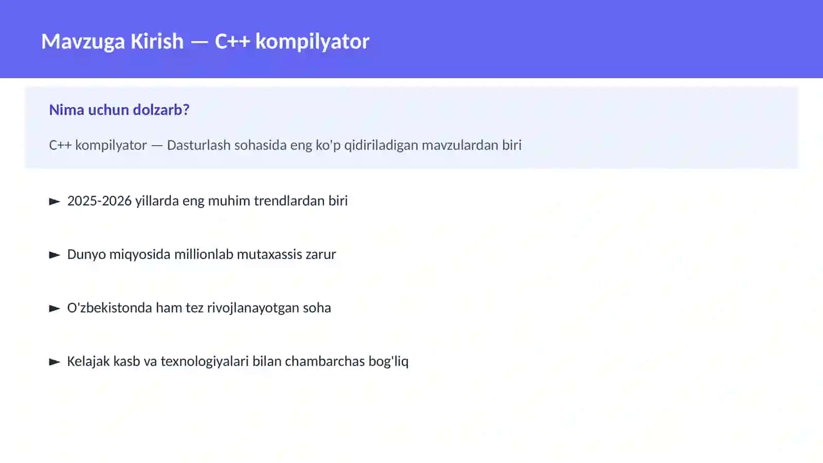 C++ kompilyator 2
