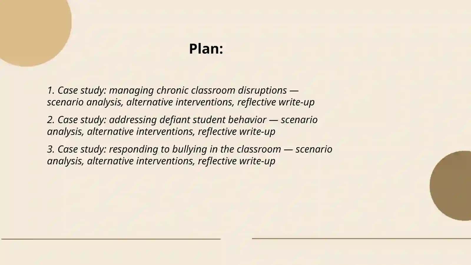 Classroom Management Case Studies 2