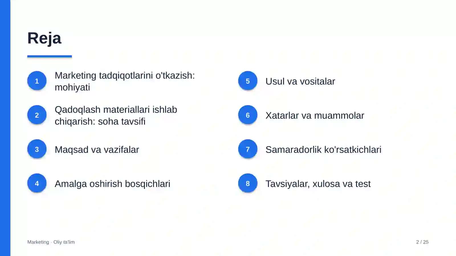qadoqlash materiallari ishlab chiqarishda marketing tadqiqotlarini o'tkazish 7048 2