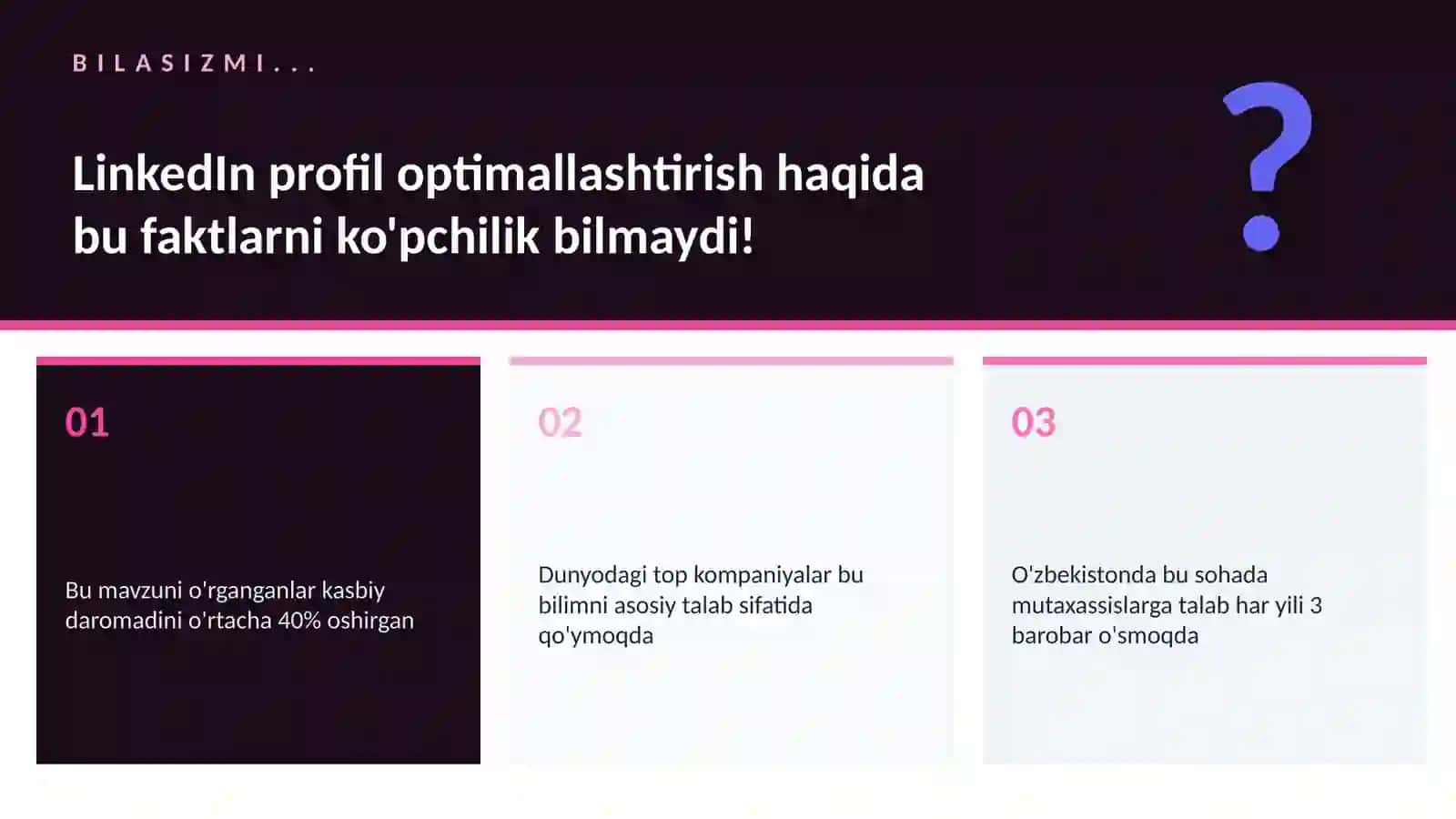LinkedIn profil optimallashtirish 2