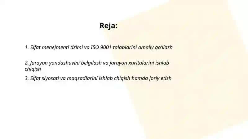 Sifat menejmenti tizimini qoʻllash 2