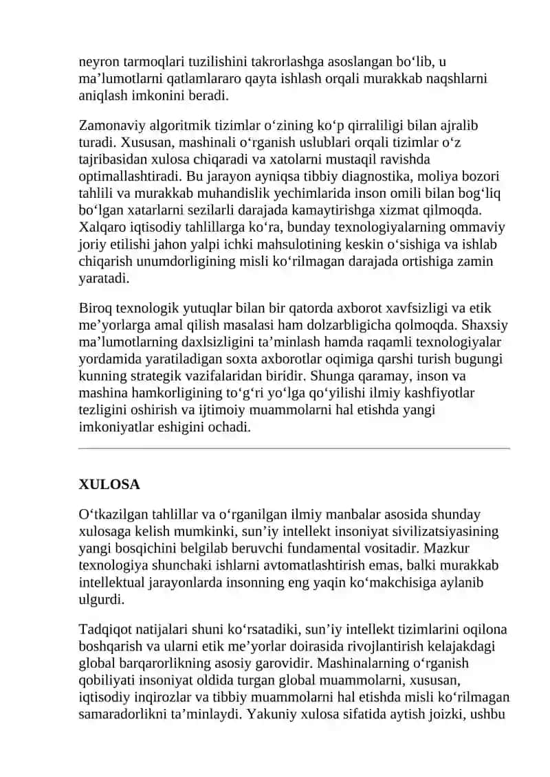 SUN’IY INTELLEKT 2