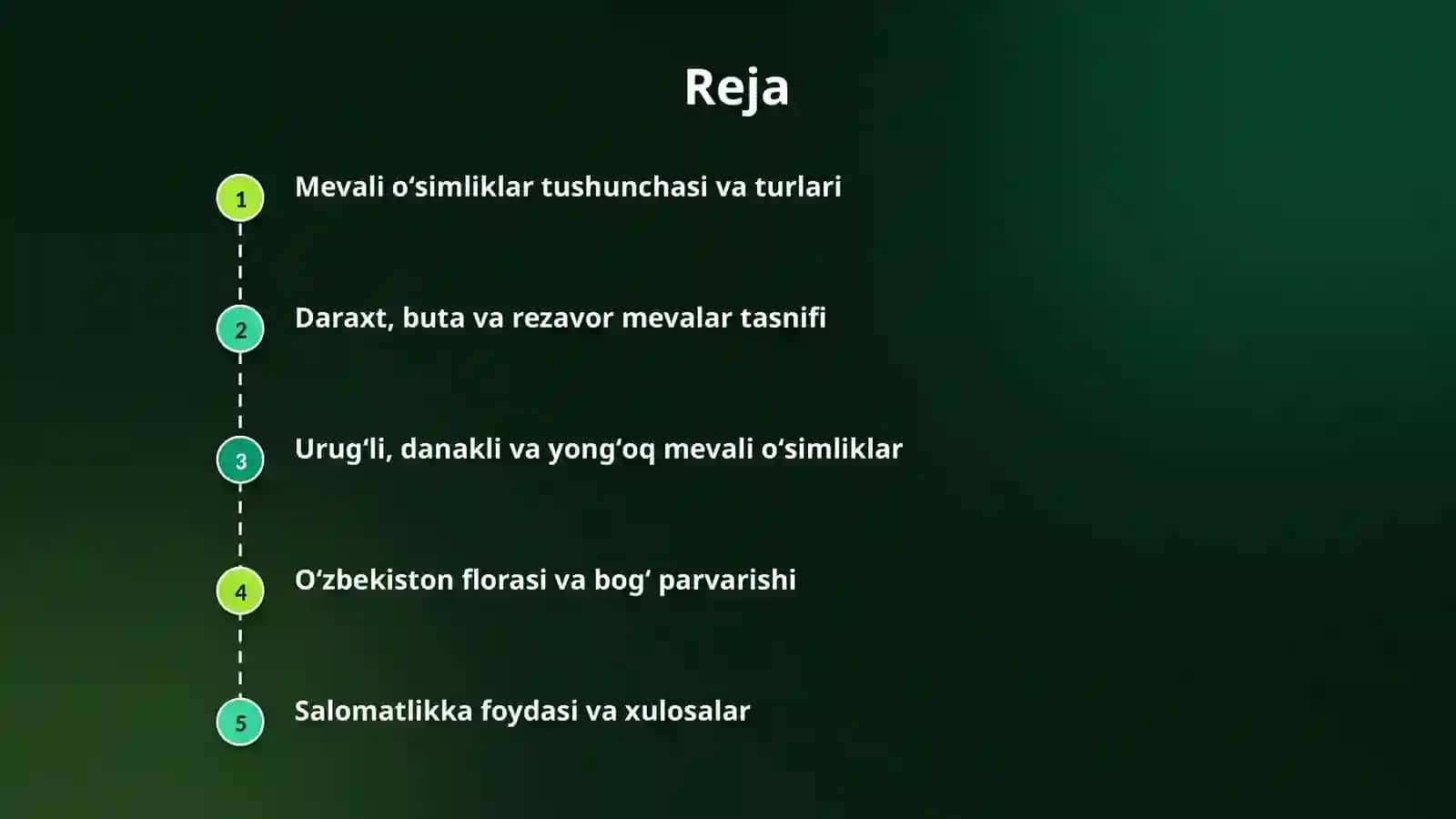 Mevali oʻsimliklar 2