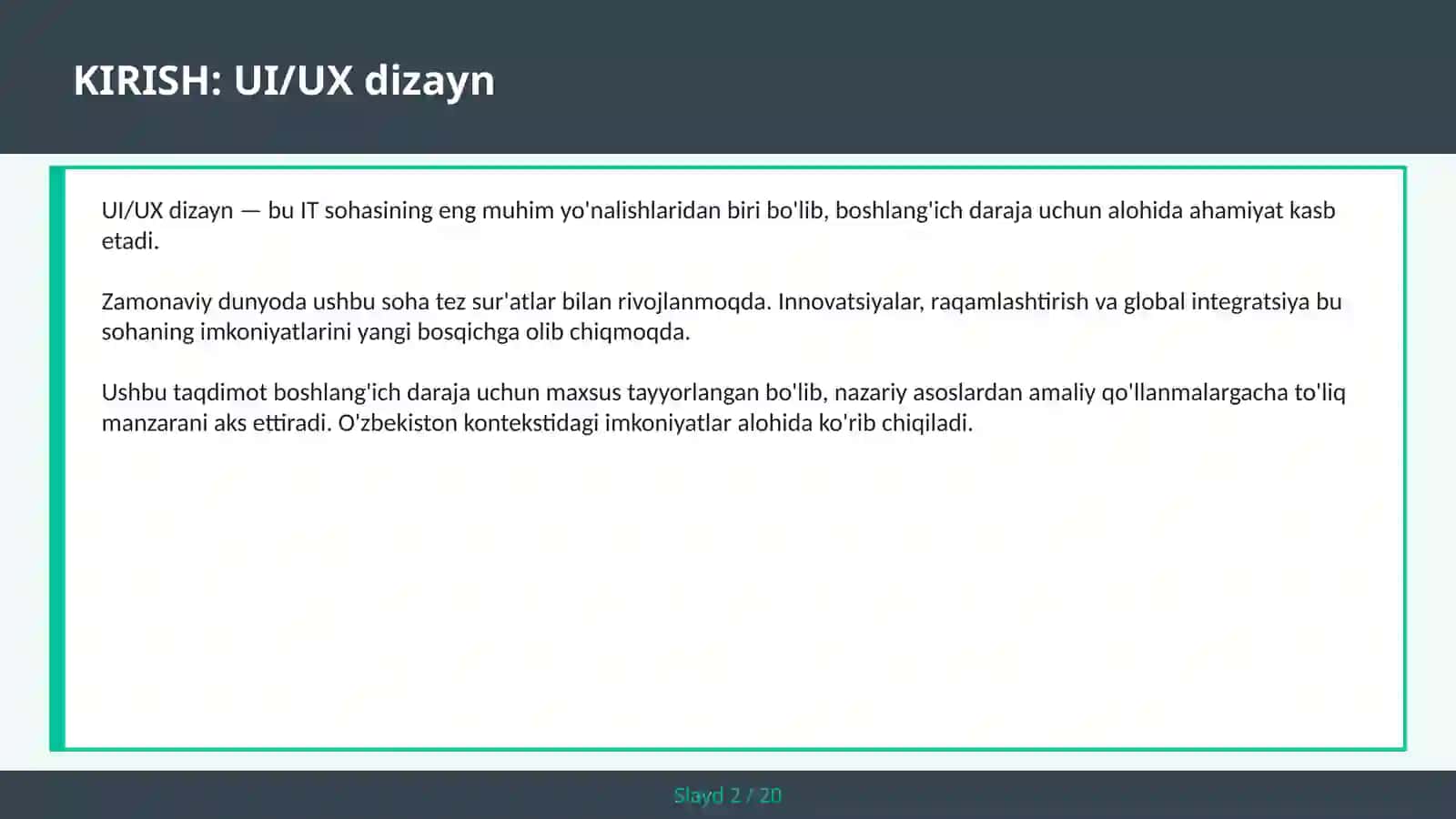 UI/UX DIZAYN 2