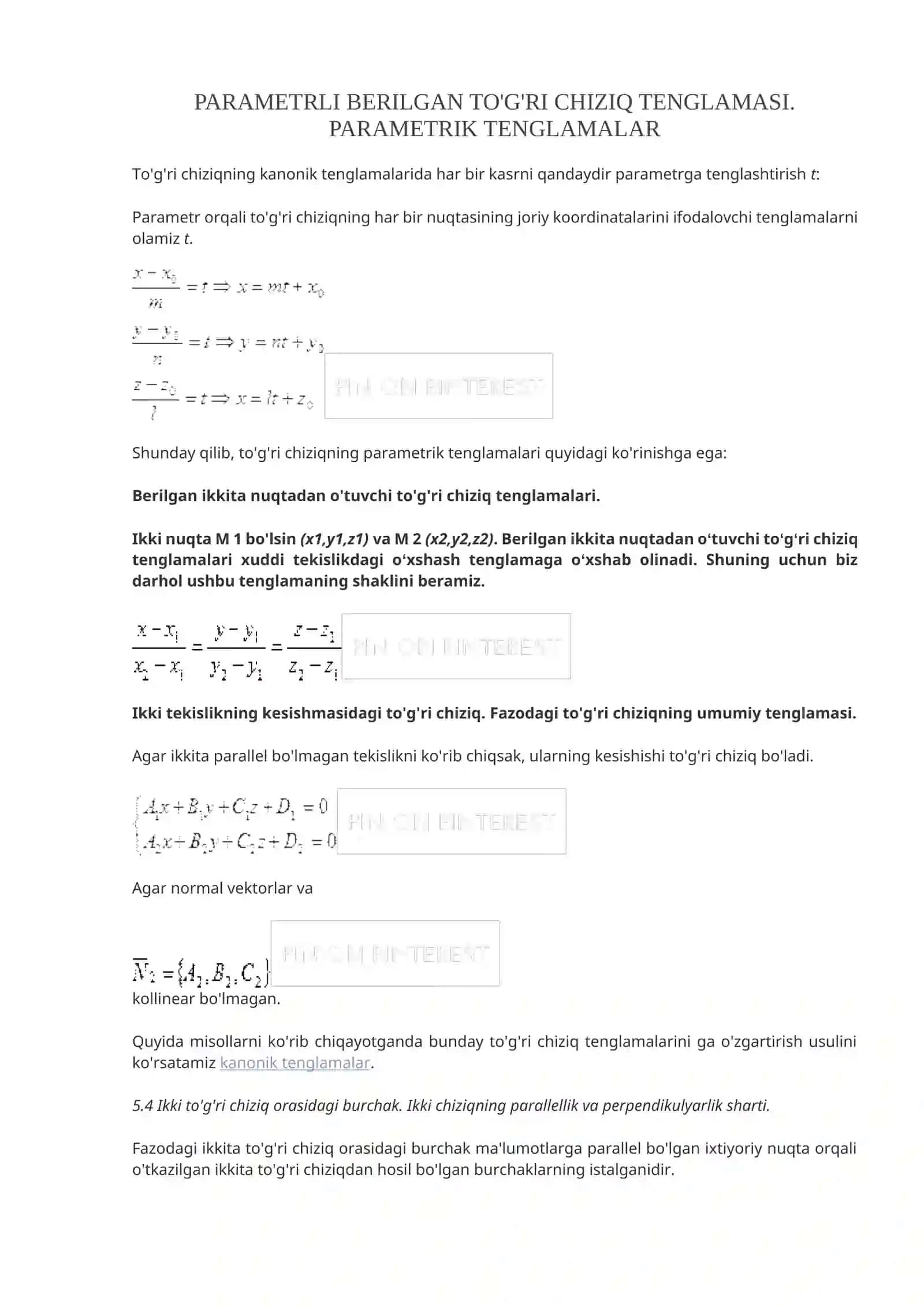 Matematik Analiz 2