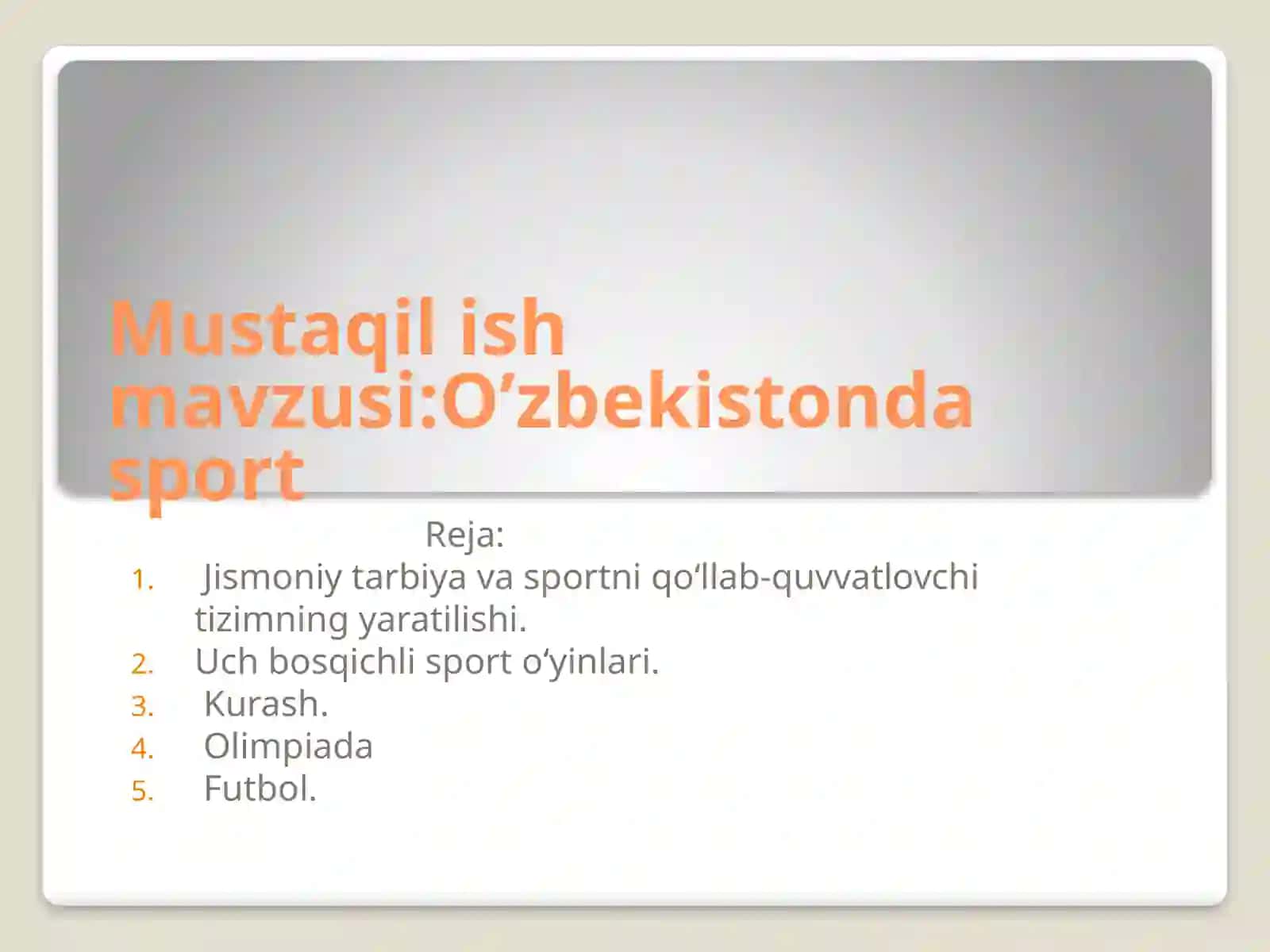 O'zbekistonda sport 2