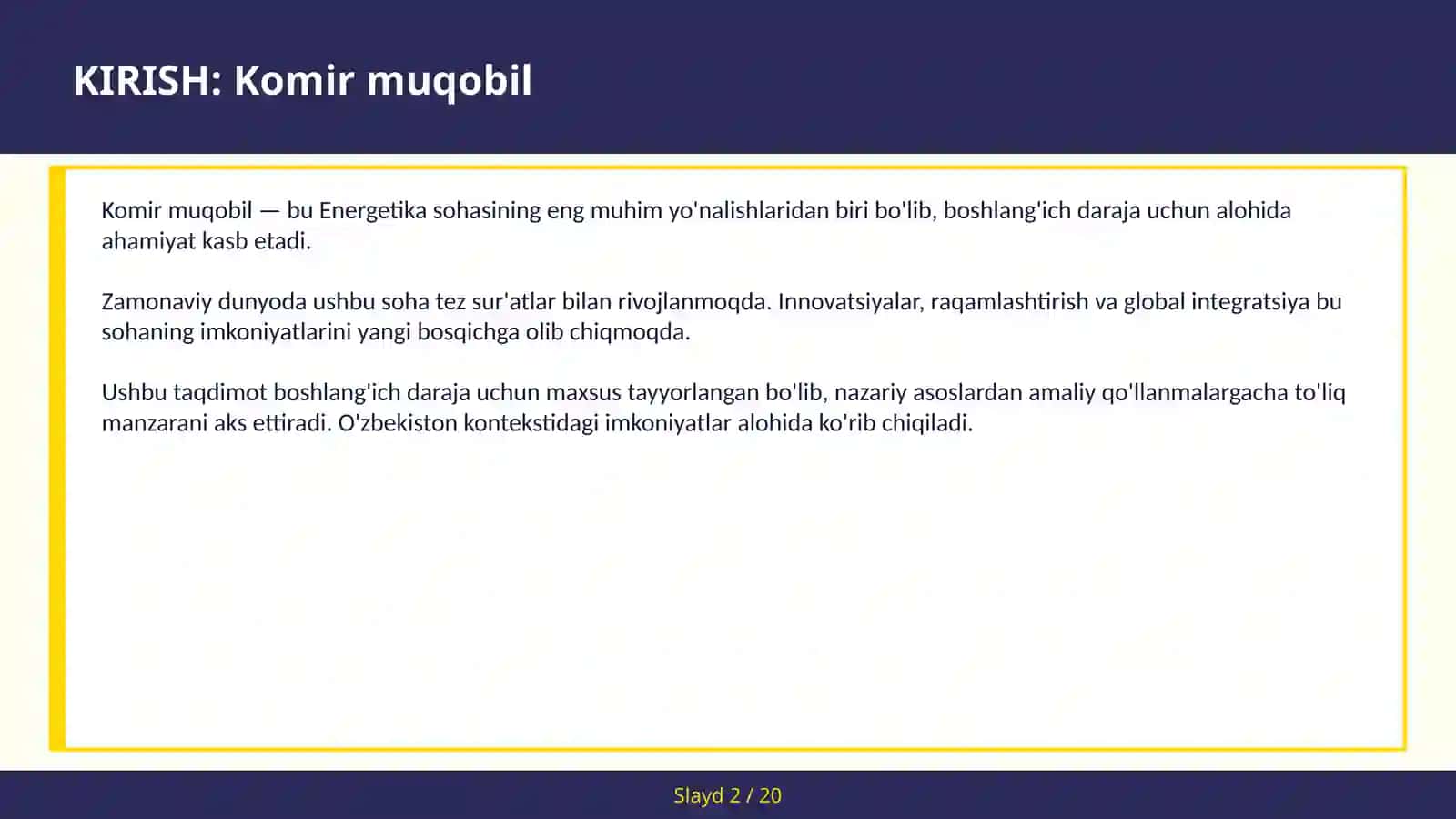 Komir muqobil 2