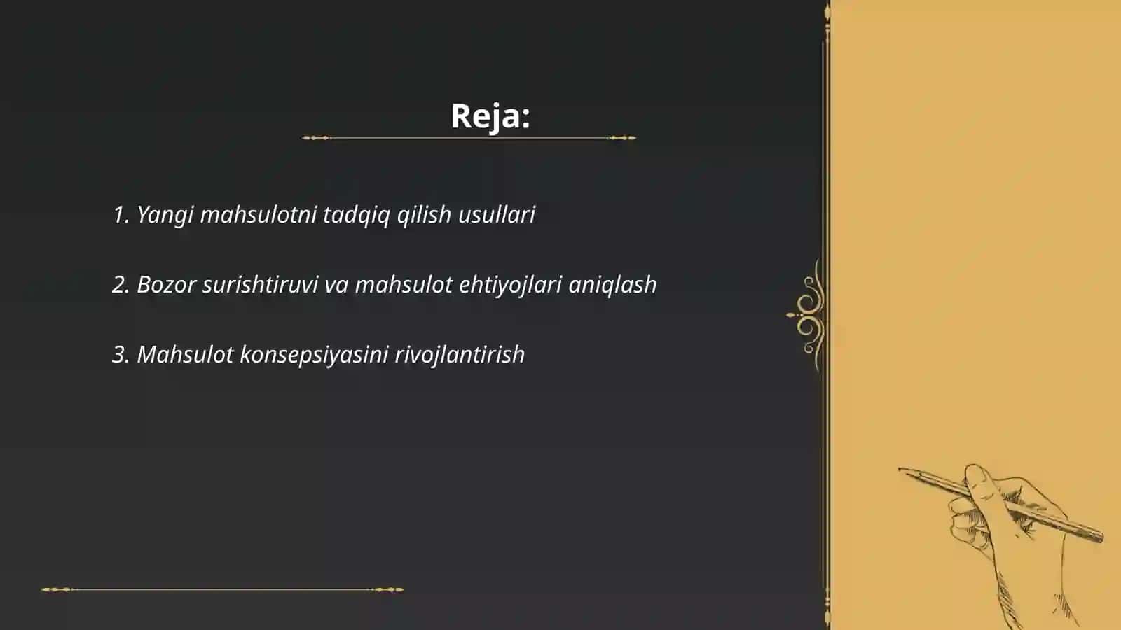 Yangi mahsulotni ishlab chiqish va mahsulotning hayot 2