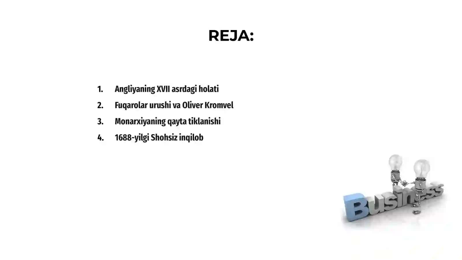 XVII-XVIII asrlarda Angliya 2