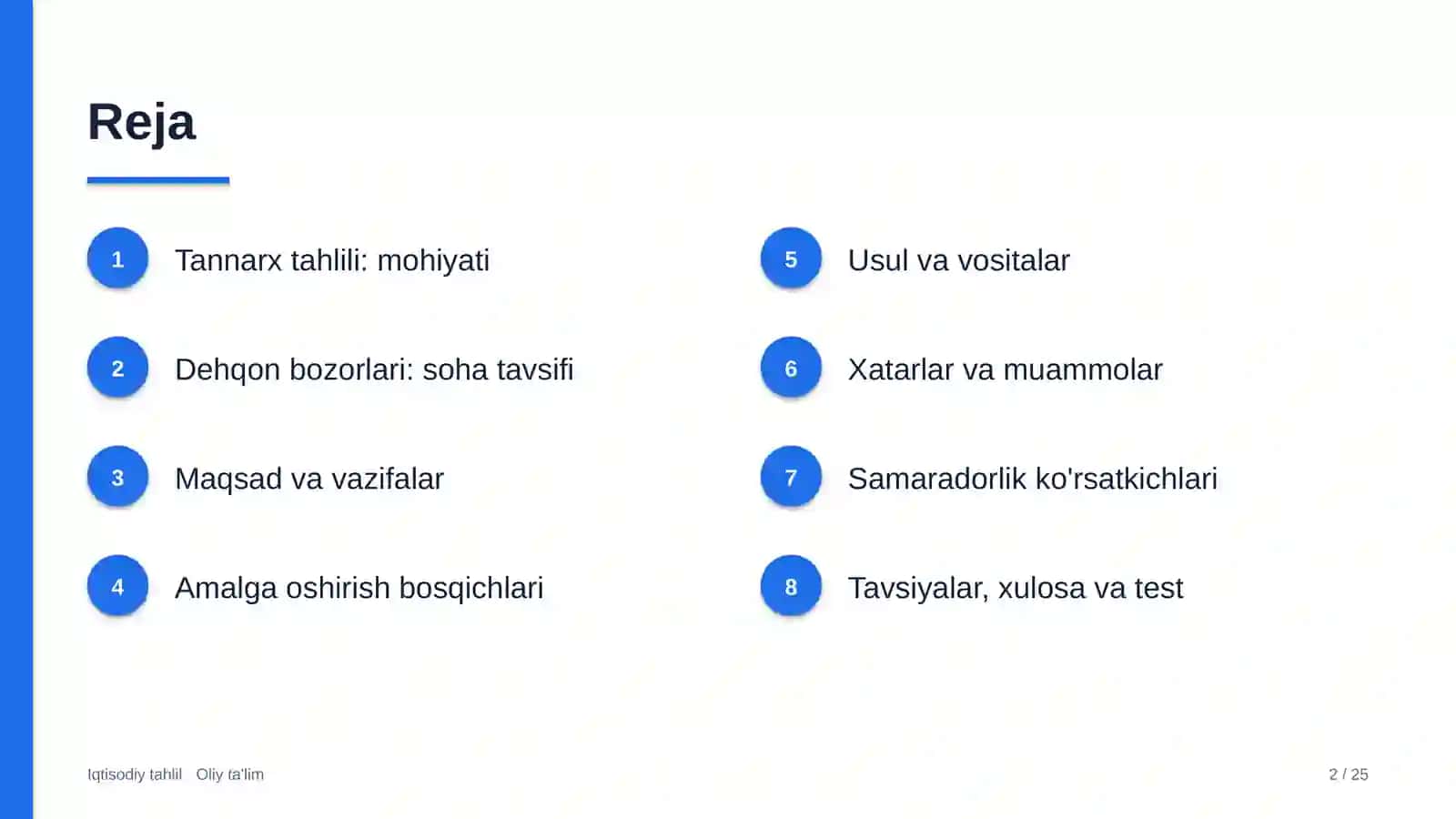 Dehqon bozorlarida tannarx tahlili 2