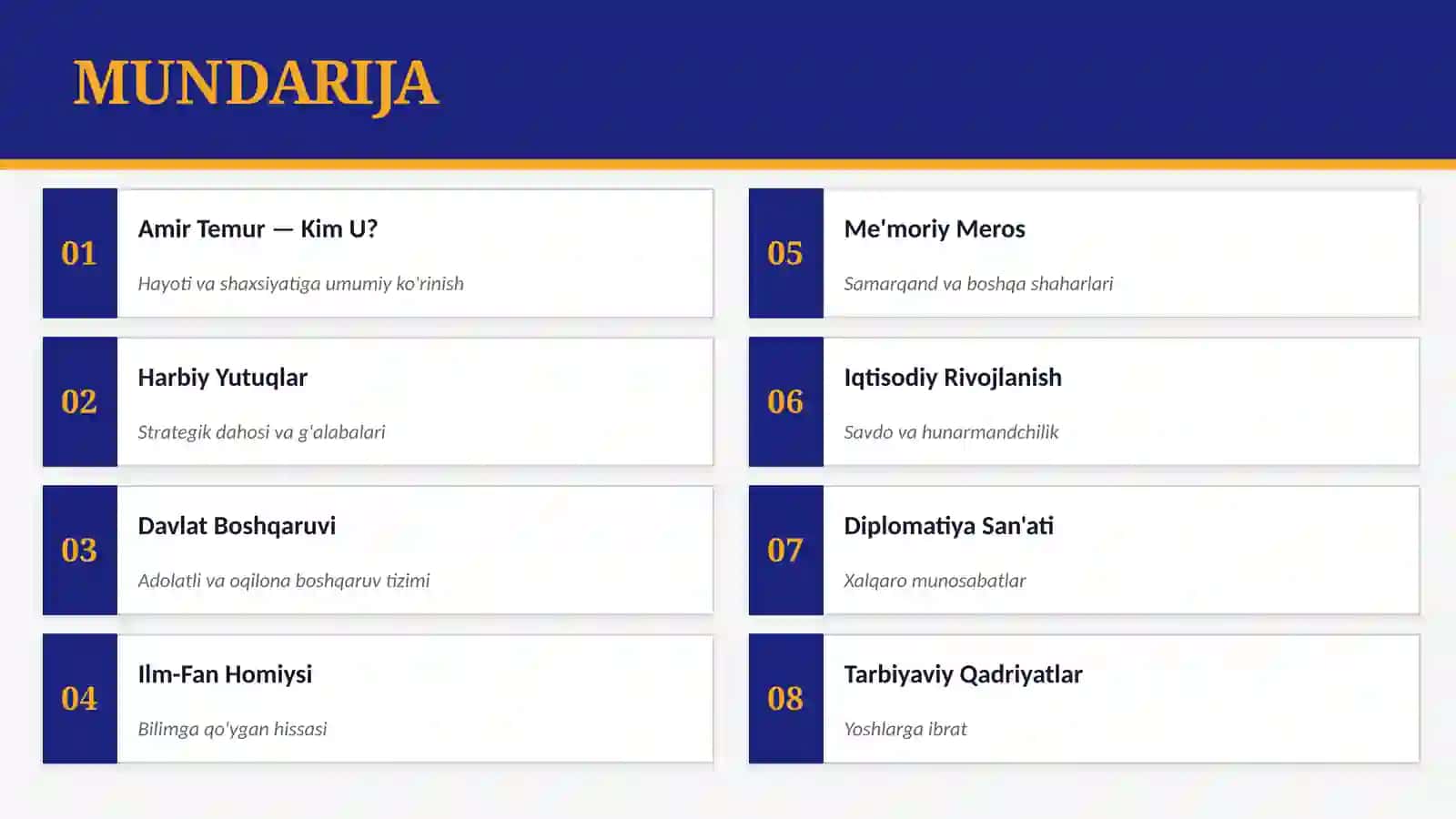 AMIR TEMUR O’GITLARINING TARBIYAVIY AHAMIYATI 2