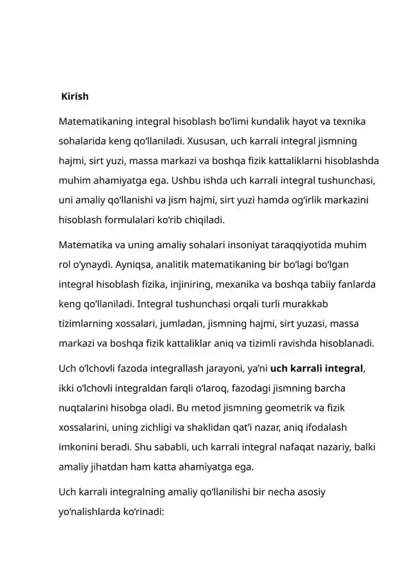 UCH KARRALI INTEGRAL TADBIRLARI 2