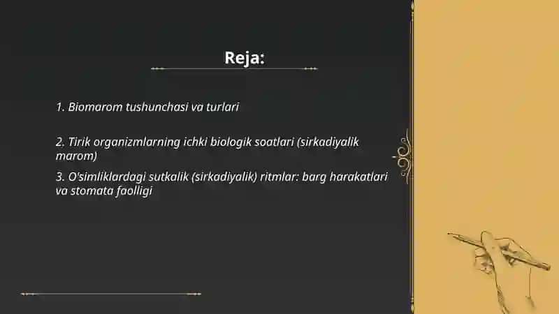 Biomaromlar va Tirik Organizmlarning Hayotiy Shakllari 2