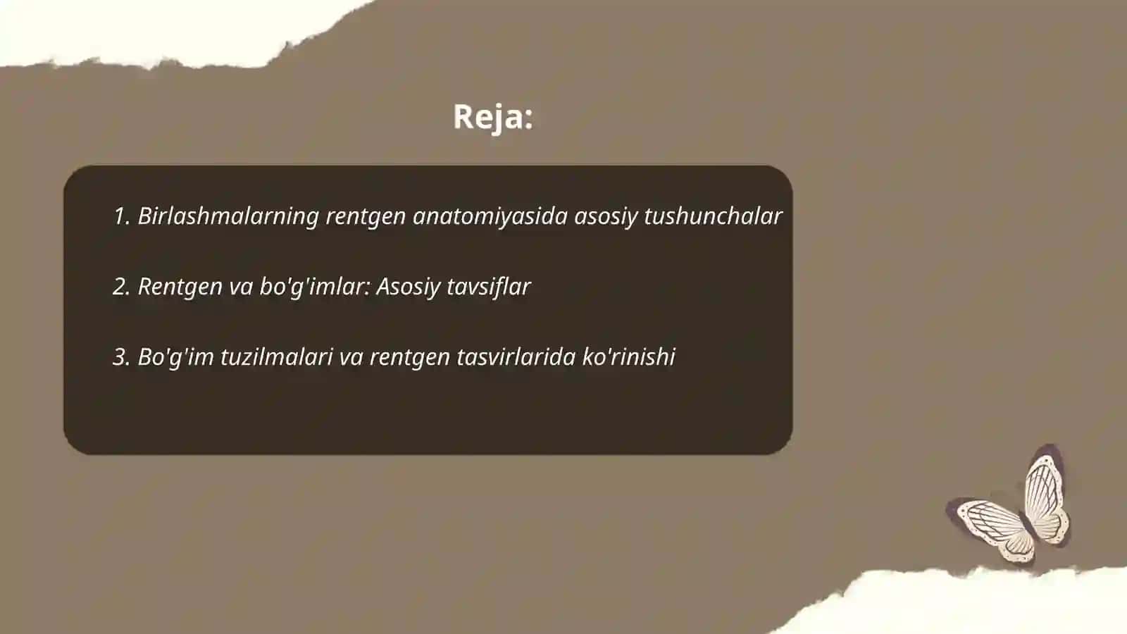 Birlashmalarning rentgen anatomiyasi 2