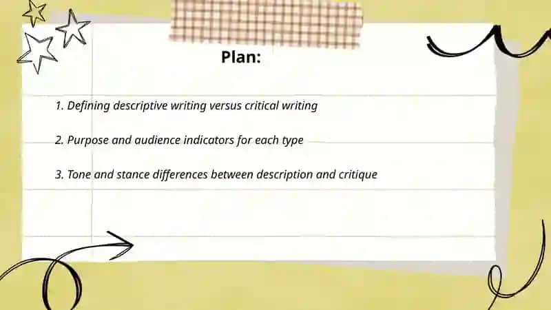 Identifying critical and descriptive writing 2