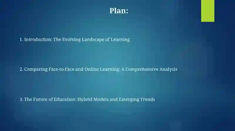 Face to Face Learning vs Online Learning 2