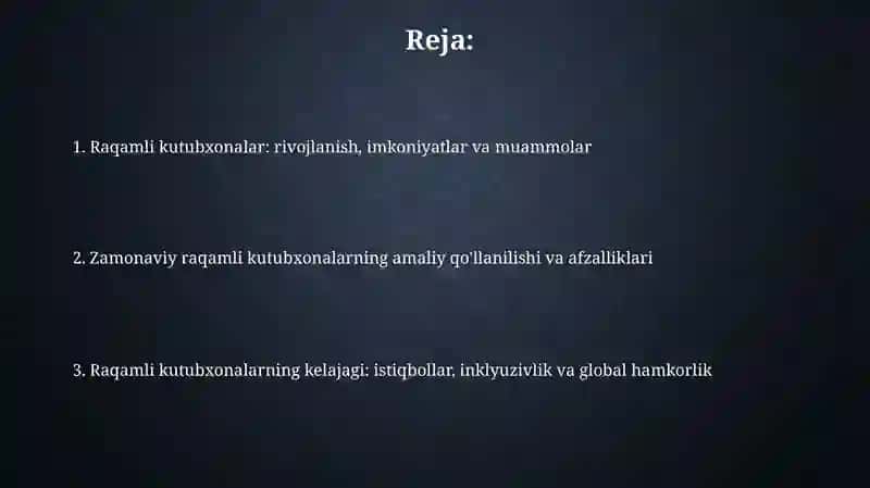 Raqamli kutubxonalar va ularning rivojlanishi 2