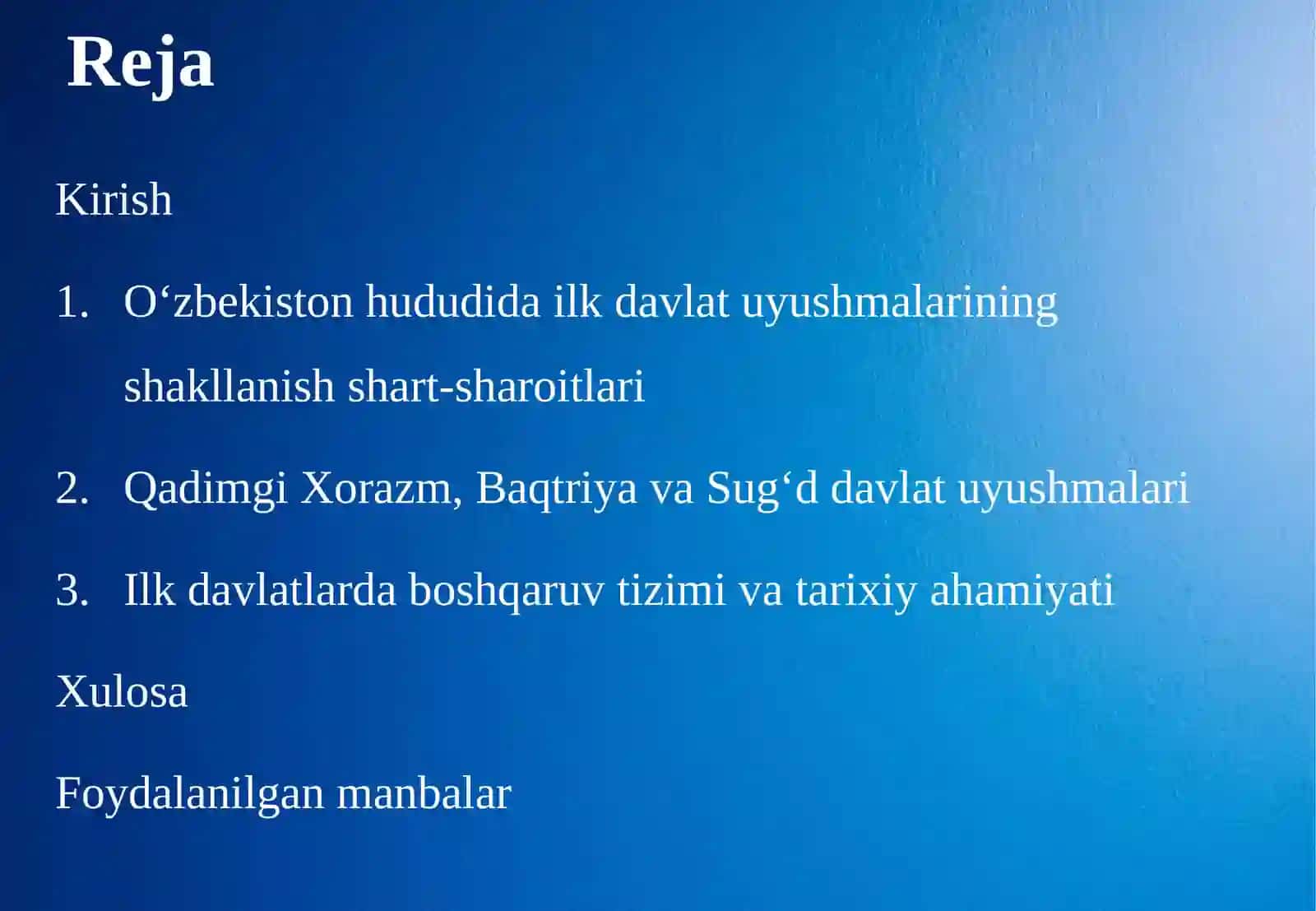 O‘zbekiston hududida eng qadimgi davlat uyg‘unlari 2