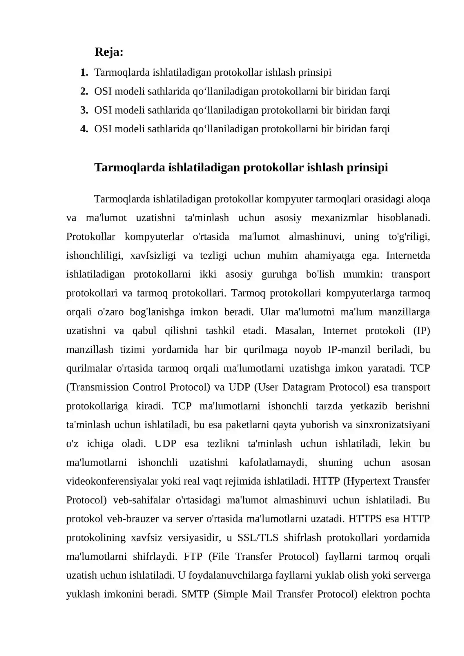 Axborot xavfsizligi protokollari 2