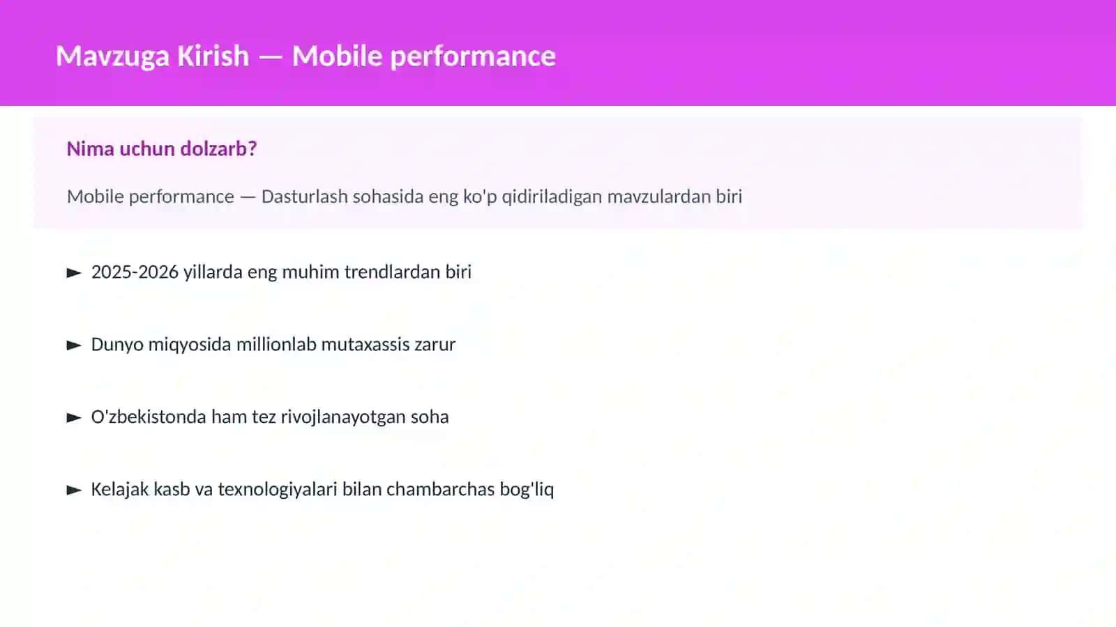 DASTURLASH | MOBILE DASTURLASH 2